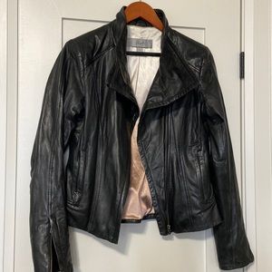 Blink (Danier leather) black leather moto jacket